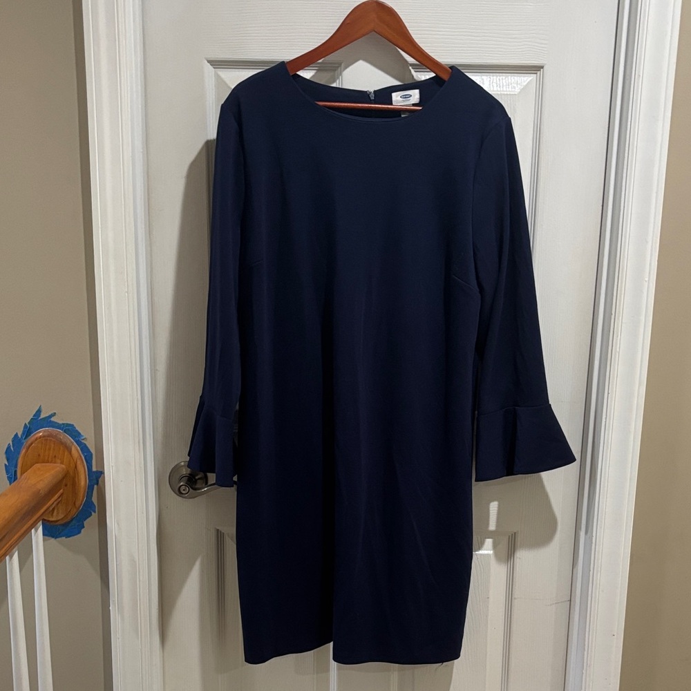 Old Navy Classic Navy Long Sleeve Dress